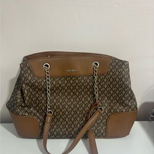 Nine West Brown Patterned Women's Bag